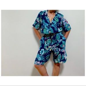 Beautiful vintage floral romper